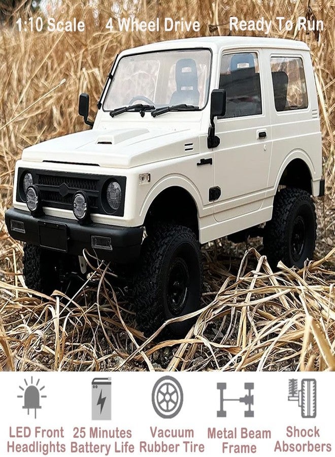 جوليرك شاحنة GoolRC RC، سيارة WPL C74 RC Crawler بمقياس 1/10، سيارة دفع رباعي لجميع التضاريس، سيارة تسلق تعمل بالتحكم عن بعد بتردد 2.4 جيجاهرتز مزودة بأضواء LED وبطاريتين للبالغين - Image 2